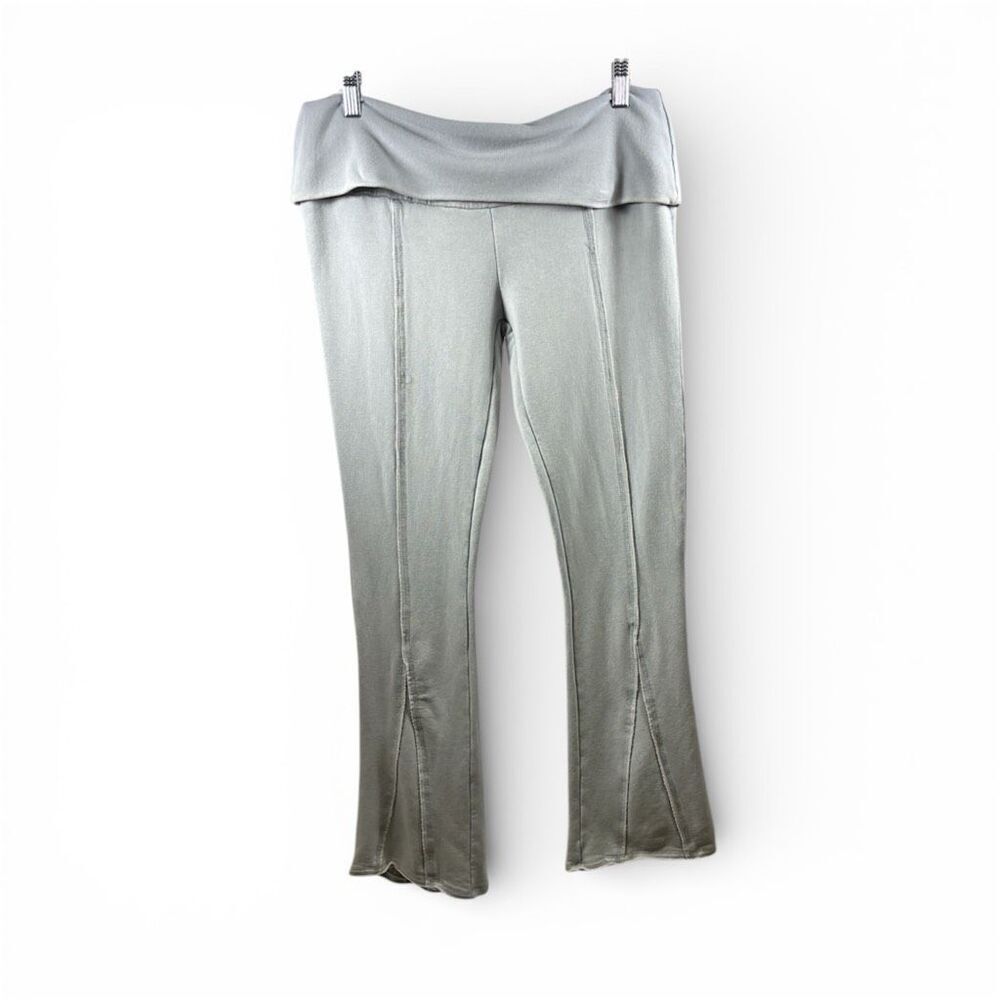 Out From Under Urban Outfitters Fold Flare Pant in Light Gray Bluish Size L